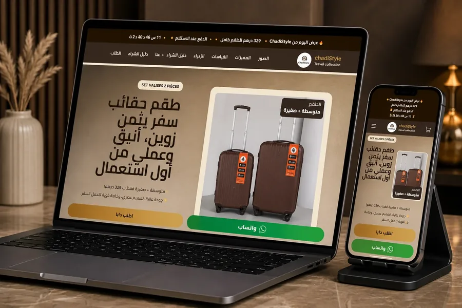 Landing page produit ChadiStyle