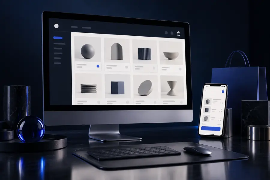 Exemple de boutique e-commerce adaptée au mobile