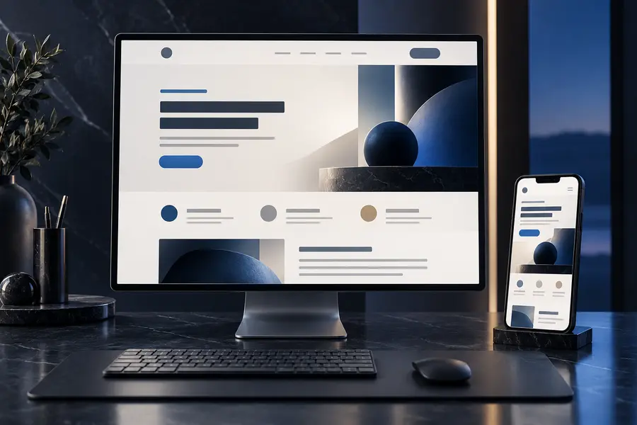 Exemple de landing page professionnelle créée par YaakoubPro